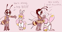 ambiguous_gender bug bug_(sodabug) bulge humiliation humor imminent_sex sodabug toony turch