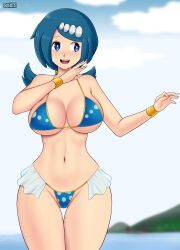 deviantart fanbox_reward female female_only fully_clothed gigantic_breasts gummslime gumroad lana's_mother_(pokemon) milf patreon pokemon pokemon_sm revealing_clothes skimpy_clothes tagme