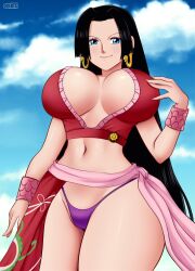 boa_hancock clouds deviantart fanbox_reward female female_only gummslime gumroad one_piece patreon solo tagme