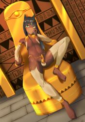 1boy animal_ears anklet anubis armlet artist_request ball_bra balls_in_thong barefoot black_hair chastity clothing cute_male dark-skinned_femboy dark-skinned_male dark_skin dog_ears egyptian egyptian_clothes egyptian_mythology elbow_gloves face_veil femboy feminine_male genitalwear girly girly_boy gold_anklet gold_armlet gold_navel_piercing gold_ring gold_tiara green_eyes green_jewel kemonomimi legwear looking_at_viewer lounging male male_only navel_piercing nipples otoko_no_ko penis petite pink_areola pink_nipples ring see-through see-through_armwear see-through_legwear solo_male throne tiara transparent_clothing trap veil white_elbow_gloves white_legwear