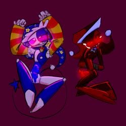 animatronic artist_request blood_moon_(sun_and_moon_show) blue_body blush cock_ring collar crying cuntboy cuntboy_sans_balls daycare_attendant_(fnaf) diphallia diphallism five_nights_at_freddy's five_nights_at_freddy's:_security_breach glowing_eyes glowing_genitalia heart_eyes herm hermaphrodite intersex lunar_(character) lunar_(sun_and_moon_show) male male_only maleherm moondrop multi_genitalia multi_penis no_penetration penis pussy red_body sun_and_moon_show tentacle_penis tied_up