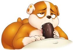 anthro ass ass_up big_butt big_penis bodily_fluids bulldog canid canine canis chubby_cheeks domestic_dog drooling duo english_bulldog fellatio genitals hi_res male male/male mammal mastiff meta molosser nickelodeon nickjr nood1e oral oral_penetration paw_patrol penetration penile penis penis_grab penis_in_mouth rubble_(paw_patrol) saliva sex slightly_chubby slightly_chubby_anthro slightly_chubby_male spin_master wide_hips young young_anthro