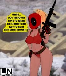 1girls assault_rifle deadpool_&_wolverine_(2024) deadpool_corps female female_only gun lady_deadpool ladypool lewd_nite marvel marvel_cinematic_universe marvel_comics solo tagme wanda_wilson