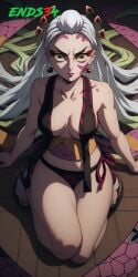 ai_generated daki_(kimetsu_no_yaiba) demon_girl demon_slayer ends34 kimetsu_no_yaiba prostitution slut slutty_outfit whore