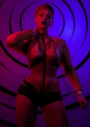 3d aurore_cassel blender breasts cyberpunk_2077