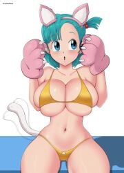 bulma bulma_(dragon_ball) bulma_briefs deviantart dragon_ball fanbox_reward gummslime gumroad patreon tagme teenage_bulma