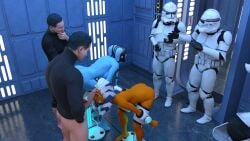 2girls 3d aayla_secura ahsoka_tano bent_over blue_skin bondage clone_trooper defaultusername device_bondage female free_use gagged jedi jedi_padawan male multiple_boys multiple_girls naked naked_female nude nude_female orange_skin penis public public_nudity public_use ring_gag sex_slave star_wars stocks submission tagme togruta twi'lek