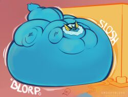 big_ass bubble_butt huge_ass overweight puffy_cheeks smokey_blokey sunken_head sunken_limbs thick_tail thick_thighs vaporeon wide_hips