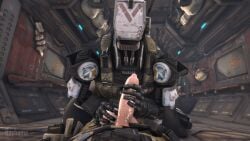 2boys animated gay gay_sex handjob human human_on_robot male/male male_focus male_only rayhuma robot sfm spectre_(titanfall) tagme titanfall