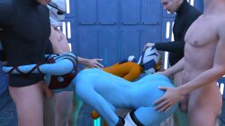 2girls 3d 4boys aayla_secura ahsoka_tano alien alien/human alien_girl bent_over blue_skin bondage clone_trooper cum cum_on_body cum_on_face defaultusername device_bondage doggy_style face_fucking female free_use gagged interspecies jedi jedi_padawan male multiple_boys multiple_girls naked naked_female nude nude_female oral orange_skin penis public public_nudity public_use ring_gag sex star_wars stocks submission togruta twi'lek