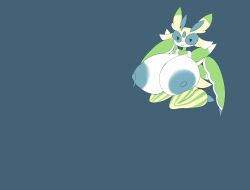 bedroom_eyes breast_expansion breasts female huge_breasts lurantis metachoke nintendo pokémon_(species) pokemon shiny_pokemon video_games