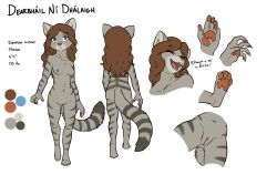 2022 4_toes 5_fingers anthro areola breasts brown_hair digital_media_(artwork) european_wildcat eyebrows eyelashes feet felid feline felis female fingers genitals hair mammal nipples open_mouth pussy teeth toes tongue unimpressive wildcat