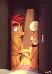 anthro closet coco_bandicoot crash_(series) crash_bandicoot fur furry incest ionai penis tagme