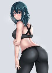 1girls alternate_costume ass big_ass byleth_(fire_emblem) byleth_(fire_emblem)_(female) clothed clothing drie female fire_emblem fire_emblem:_three_houses nintendo solo
back