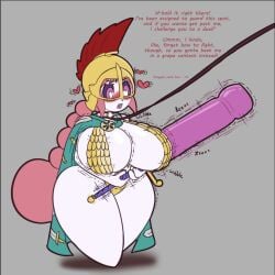 bimbo bimbofication brain_drain corruption dildo female female_only huge_ass huge_breasts huge_dildo identity_death leash one_piece rebecca_(one_piece) shortstack slave text thetransformtentacle transformation