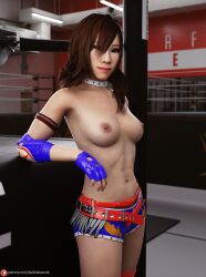 3d breasts darkbahamuth fighter kairi_sane pinup topless wwe