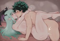 1boy 1boy1girl 1girls ai_generated bed bedroom big_breasts big_thighs boku_no_hero_academia breasts capcom crossover cum cum_in_pussy cum_in_vagina cum_inside cum_inside_pussy cum_inside_vagina curvy darkstalkers deku dreson female female_penetrated french_kiss french_kissing green_hair happy_sub hearts_around_head huge_breasts huge_thighs izuku_midoriya kiss kissing light_green_hair long_hair male male/female male_penetrating male_penetrating_female mating_press messy_hair missionary missionary_position morrigan_aensland my_hero_academia older_female older_woman_and_younger_boy pubic_hair saliva saliva_drip saliva_trail succubus thick_thighs wings_on_head younger_male younger_penetrating_older