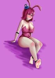 1girls barefoot big_ass big_breasts breasts bunny_ears bunnysuit clash_(series) clash_of_clans clash_royale elixir_collector feet female_only foot_fetish muertefake