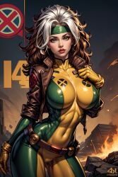 ai_generated big_breasts cherrybomb420 civitai female marvel marvel_comics more_at_source rogue_(x-men) tagme x-men x-men:_the_animated_series