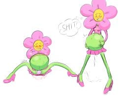 anthro battle_for_dream_island big_belly birth childbirth egg_laying female flower flower_(bfdi) labor non-human object_shows pregnancy pregnant pregnant_belly pregnant_female princessbb stretched_pussy