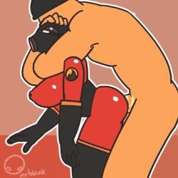 1boy 1girls anal animated animated_image choke_hold clothed_female_nude_male female fempyro from_behind from_behind_position gif gloves headlock mask masked_female mr_blank penetration penis pyro_(team_fortress_2) sex soldier_(team_fortress_2) team_fortress_2 tf2