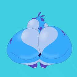 animated azule_(jiggledoggle) big_ass big_breasts breasts bubble_butt female huge_ass jiggledoggle tagme thick_thighs wide_hips