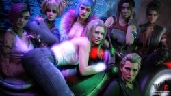 16:9 16:9_aspect_ratio 3d 3d_(artwork) 4k 7girls alt_cunningham arm_tattoo ass augmentation augmented_body blonde_hair blonde_hair bloom blue_hair brown_hair claire_russell cleavage clothed cyberpunk cyberpunk_2077 dark_hair evelyn_parker female_focus females_only futuristic jeans judy_alvarez light-skinned light-skinned_female light_skin long_hair looking_at_viewer medium_hair meredith_stout misty_olszewski motorcycle necklace outdoors panam_palmer patreon patreon_username roosterart sfw sitting standing subscribestar subscribestar_username tattoo tattoos video_game video_game_character video_game_franchise white_shirt