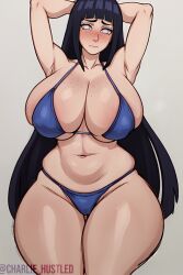 ai_generated bikini charlie_hustle chubby huge_breasts hyuuga_hinata milf naruto naruto_(series) naruto_shippuden thick_thighs wide_hips