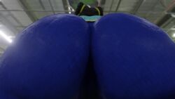1girls 3d animated ass ass_focus ass_shake bare_shoulders bodysuit brown_hair capcom chun-li double_bun facesitting_pov female from_behind from_below hair_ribbon highres huge_ass jiggle kishi lower_body ribbon shiny shiny_clothes short_hair skin_tight solo spandex street_fighter street_fighter_alpha video webm