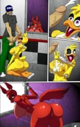 chica_(fnaf) comic cum five_nights_at_freddy's fnaf foxy_(fnaf) guardian penis