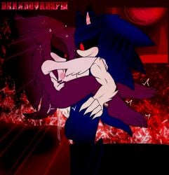 amy_rose cum_inside darknovansfw dick exerosis_(exetior_amy) exetior_(nu) mobian_(species) naked sonic.exe sonic.exe_(character) sonic.exe_(series) sonic_the_hedgehog