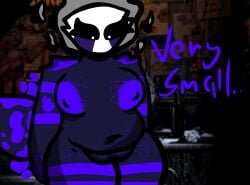 animatronic anthro big_breasts breasts digital_media_(artwork) eyeliner female five_nights_at_freddy's five_nights_at_freddy's_2 freckles fur genitals hi_res machine magic makeup marionette_(fnaf) navel nipples nude puppet_(fnaf) pussy robot rub_pupet_(character) rub_puppet scottgames simple_background solo tail text uulitch