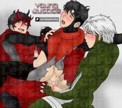 3boys aged_up anal anal_insertion anal_orgasm anal_sex billy_kaplan brother brothers censored gay gay_sex hand_on_breast handjob incest let's_draw_for_fun marvel masturbation oc original_character patreon pixiv speed_(young_avengers) threesome tommy_shepherd twin_brothers twins wandavision wiccan yaoi