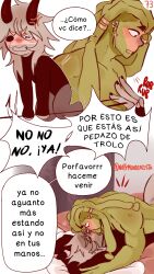 2boys argentina_(countryhumans) brazil_(countryhumans) comic comic_page countryhumans couple gay kinky_naty kissing male married_couple missionary_position page_73 page_number spanish_text tongue_kiss