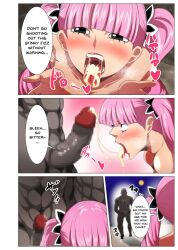 cum_in_mouth dialogue faceless_male female male maledom one_piece perona pink_hair qdoujin text