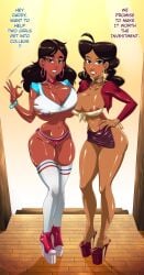 2girls african_american aged_up american ass big_ass big_breasts bimbo bimbo_body bimbo_collar breasts brown-skinned_female brown_body brown_skin bust busty cartoon_network chest connie_maheswaran crossover curvaceous curvy curvy_figure dark-skinned_female digital_media_(artwork) disney english_text female female_only high_heels hips hourglass_figure huge_ass huge_breasts human indian indian_female large_ass large_breasts legs lips mature mature_female microskirt miniskirt multiple_girls omiiverse penny_proud platform_heels prostitution slim_waist slutty_outfit steven_universe text the_proud_family thick thick_hips thick_legs thick_thighs thighs voluptuous waist wide_hips