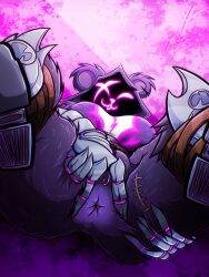 anus ass ass ass_focus bear butt_focus female fortnite freddyker furry neon_lights pov pov_ass purple_body purple_eyes purple_fur purple_hair purple_skin raven raven_team_leader skin