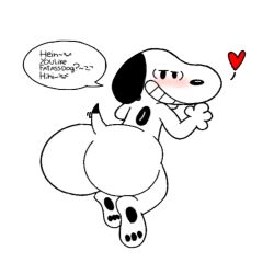 big_ass canine comic_character furry sexy_pose snoopy