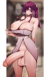 1futa areolae balls breasts erection futa_only futanari hips honkai:_star_rail honkai_(series) huge_breasts huge_cock human kafka_(honkai:_star_rail) light-skinned_futanari light_skin long_hair long_penis nipples nude penis purple_hair smooth_balls smooth_penis solo standing thick_thighs thighs unbeller uncensored wide_hips