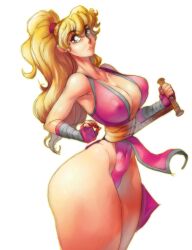 asian_clothing blonde blonde_female blonde_hair blonde_hair_female curvy curvy_body curvy_female curvy_figure curvy_hips final_fight huge_ass huge_butt maki_genryusai maxman medium_breasts pear-shaped_figure pear_shaped pear_shaped_female ponytail street_fighter tagme thick_thighs thin_waist voluptuous voluptuous_female wide_hips yellow_hair