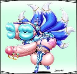 1futa animal_ears ass balls big_lips bimbo blue_eyes blue_hair breasts cindi_(maplebimbo) clothed clothing erection fox_ears futa_only futanari giant_lips heart-shaped_pupils high_heel_boots high_heels huge_ass huge_balls huge_breasts huge_cock humanoid humanoid_penis hyper hyper_balls hyper_breasts hyper_lips hyper_penis kemonomimi kitsune light-skinned_futanari light_skin lilith_art lipples lipstick makeup mostly_nude nipple_mouth nude original original_character penis penis_piercing solo standing tattoo thick_lips thick_thighs thighhighs wide_hips