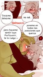 2boys argentina_(countryhumans) brazil_(countryhumans) comic comic_page countryhumans couple dirty_talk gay kinky_naty kissing male married_couple missionary_position page_74 page_number spanish_text tongue_kiss