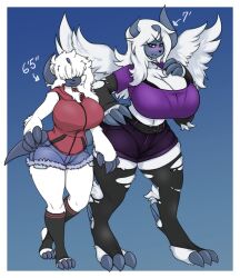 2021 absol anthro anthro_only big_breasts bra_visible_through_clothes cleavage cynthia_(lunarspy) female lunarspy nintendo pokemon pokemon_(species) tagme thick_thighs