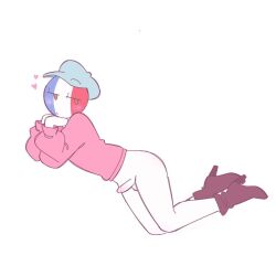 1boy cartoony countryhumans dick femboy france_(countryhumans) half-dressed heels lemonpy