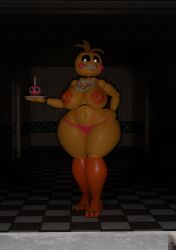 3d anthro big_areola big_nipples big_thighs cupcake_(fnaf) feversfm five_nights_at_freddy's five_nights_at_freddy's_2 huge_ass huge_breasts huge_toy_chica large_areolae large_breasts lovetaste_chica nipple_piercing nipples pink_panties robot solo thick_thighs toy_chica_(fnaf) toy_chica_(love_taste)