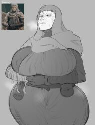 white mask varré from elden ring by hikinks