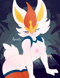 absurd_res ass cinderace female fur generation_8_pokemon hi_res irgramfotz irgramfox lagomorph mammal nintendo pokemon pokemon_(species) solo white_body white_fur