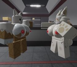 2girls 3d big_breasts breasts cafe cafeteria chatting conekat_(kaiju_paradise) furry ice_cream ice_cream_cone ice_cream_girl kaiju_paradise paw pawpads roblox roblox_game self_upload sprinklekit_(kaiju_paradise) tagme talking_to_another uwu_cat_(artist) wafer