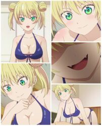 big_breasts bikini blonde_hair fanservice hoshizaki_rika kanojo_mo_kanojo tagme video