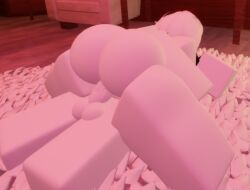 1boy 1girls 3d artist_request ass big_ass big_penis female male male/female on_top penis roblox robloxian source_request tagme white_hair white_skin
